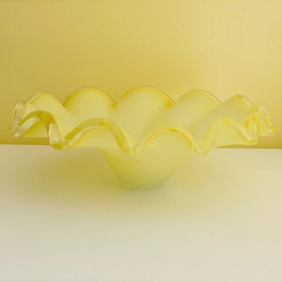 Hand Blown Art Glass Bowl, Centerpiece, Decor, Serving, Server, Home Accent - Picture 10 of 15